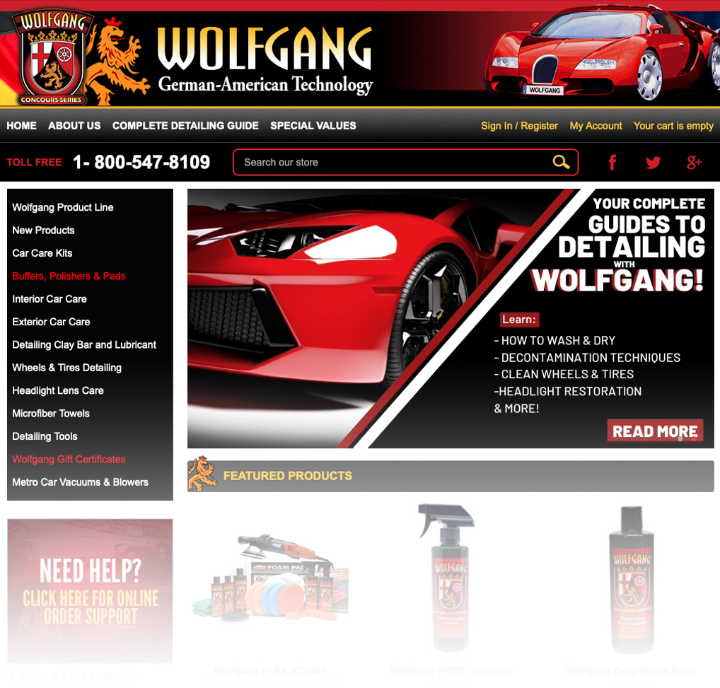 Wolfgang Car Care Products